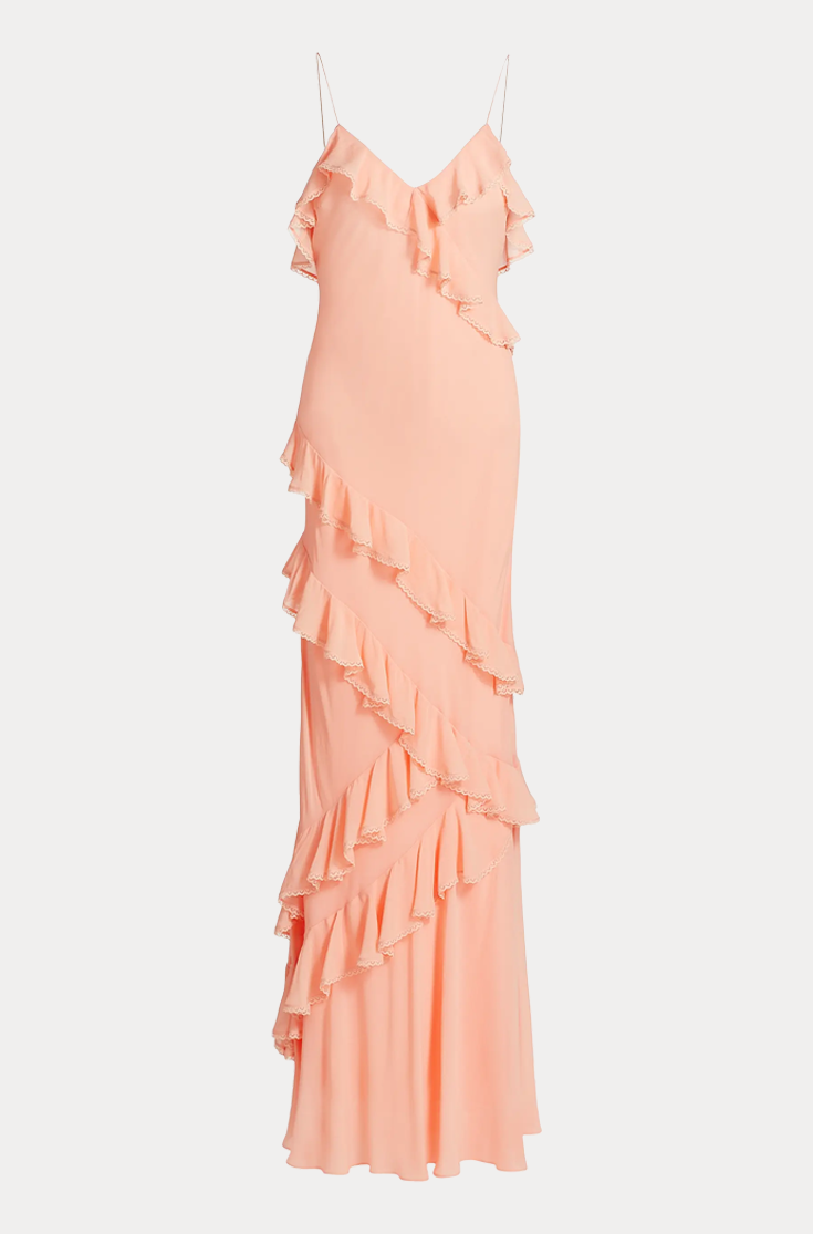 rialto maxi dress Loveshackfancy Rialto Ruffle Maxi Dress In Purple - 31% Off
