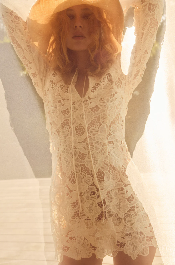 coco lace dress Coco Lace Tunic Mini Dress