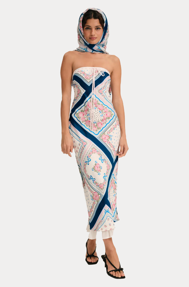 daisy mae ruffle midi dress For Love and Lemons Daisy Mae Midi