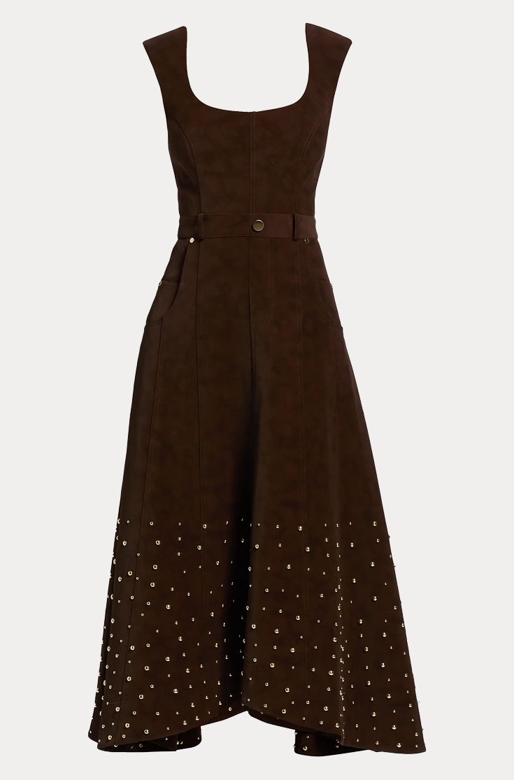 Kenny Suede Studded Midi  Marcelle Lifestyle